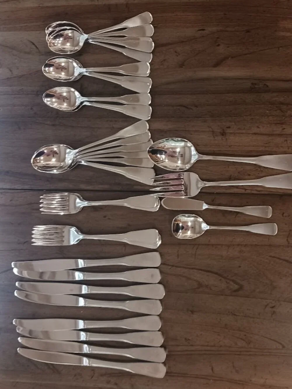 Oneida Colonial Flatware Lot - 41 Pieces - 18/8 Stainless Steel
